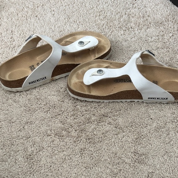 Birkenstock White and Tan Sandals - Picture 2 of 4
